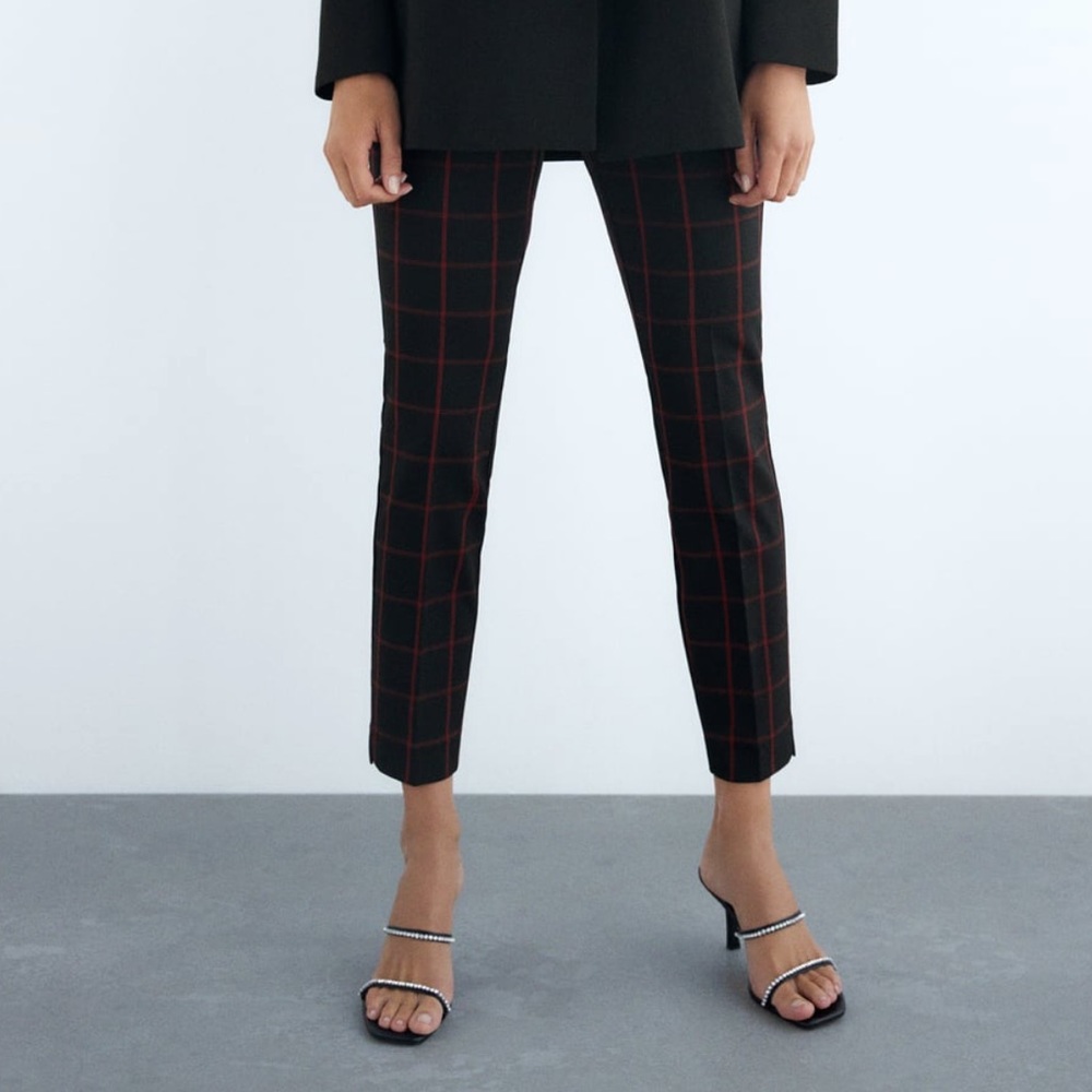 COPY - NEW Zara jogger waist plaid pants (new wit…